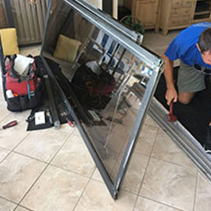 sliding glass door frame repair Atherton